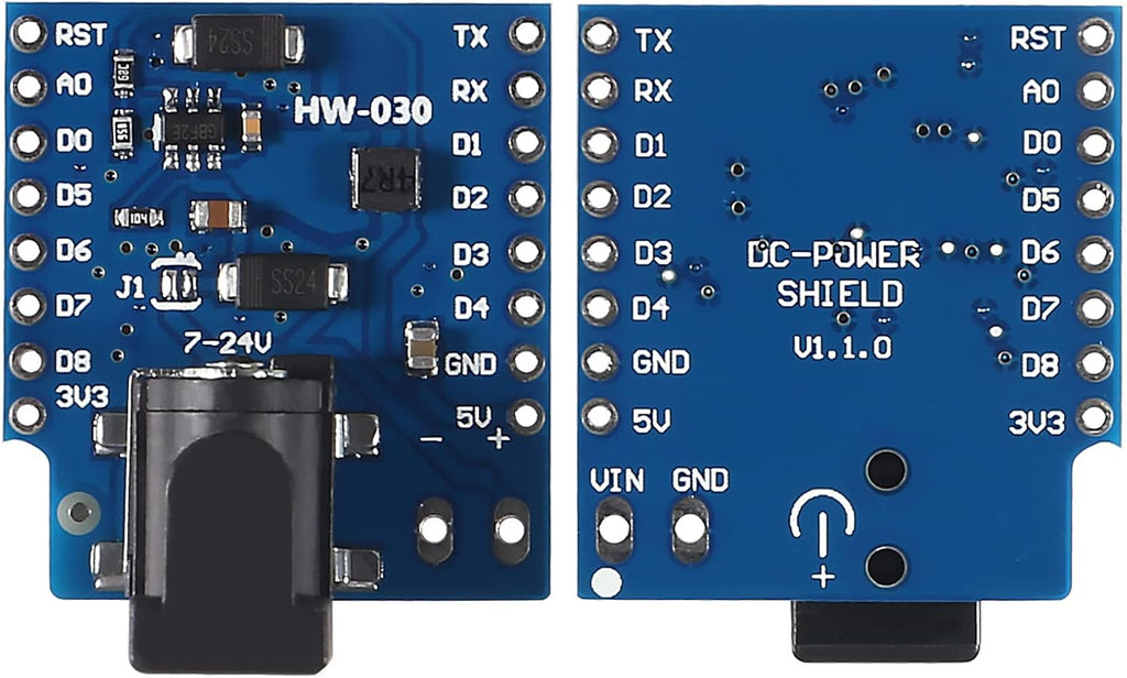 5pcs 7-24v DC Power Shield V1.1.0 Board for WEMOS Mini D1 Development Board DC Power Supply Screen Module