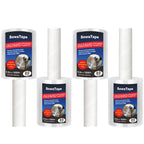 4 Pack Mini Clear Stretch Wrap Film with Handle 5''x1000Ft