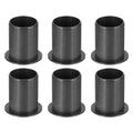 uxcell 6Pcs Flanged Sleeve Bearings,ID17mmxOD19mmxL25mm POM Bushing,Black