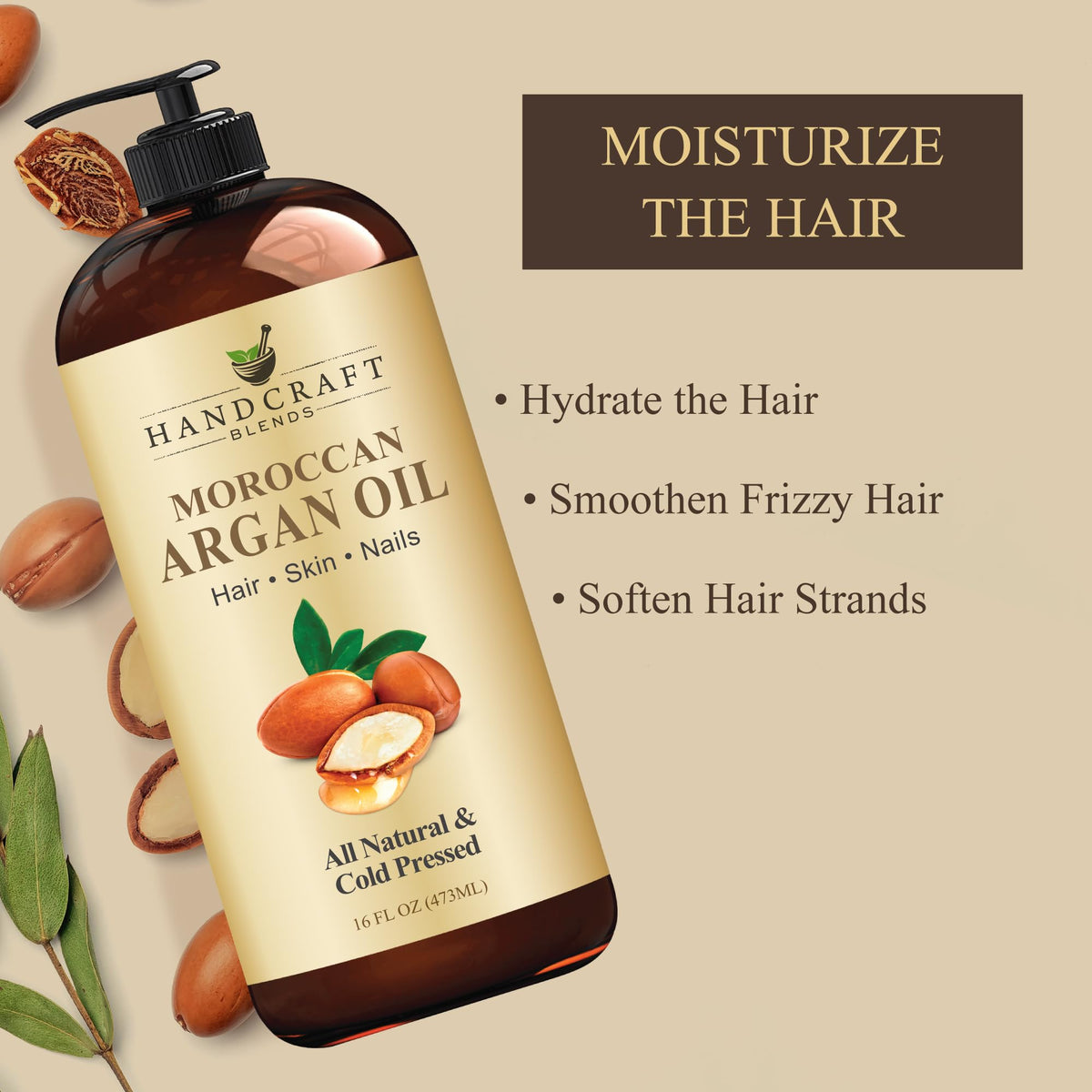 Moroccan Argan Oil - 16 Fl Oz