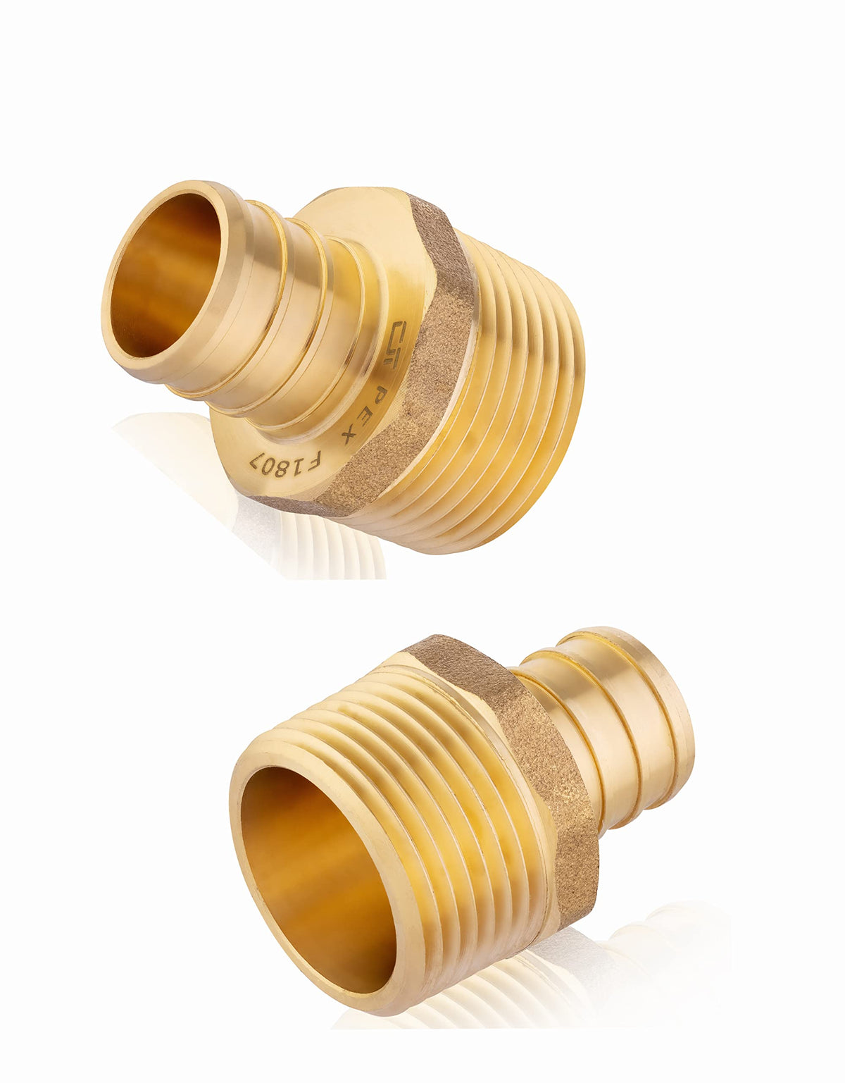 2-PACK EFIELD Pex Crimp Fitting,3/4" x 3/4"NPT Male Adapter(PEX1807021-2)