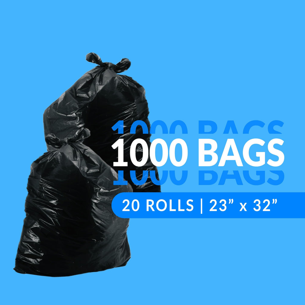 13 Gallon Trash Bags | 1000 Bags | Black