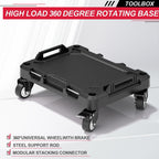 3-in-1 Stackable Rolling Tool Box with Wheels, Modular Tool Organizer