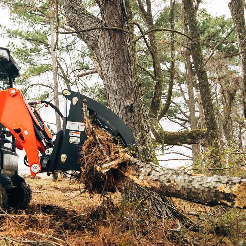 72" Root Grapple Rake Attachment Fits John Deere Loaders, Hook and Pin Connection
