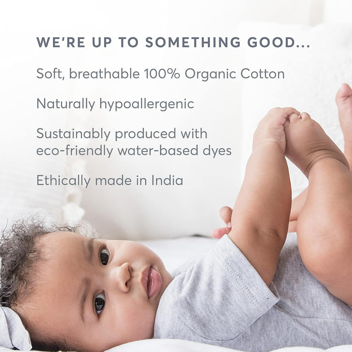 Baby Zip-Up Footed Sleeper with 2-Way Zipper - Organic Cotton Pajamas