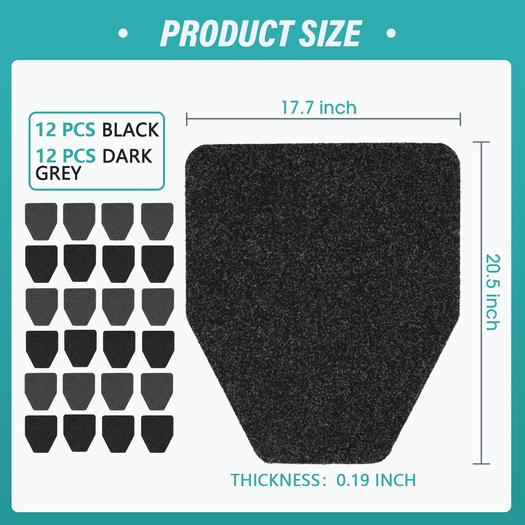 Urinal Mat,24 Pack Non-Slip Absorbent Urinal Floor Pad for Restroom