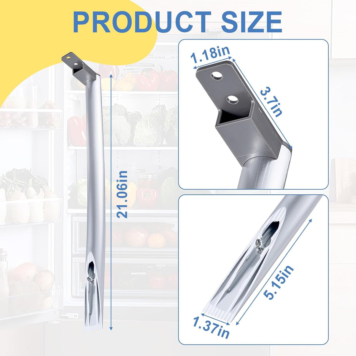 W10806512 Refrigerator Door Handle Compatible with Whirlpool Refrigerator