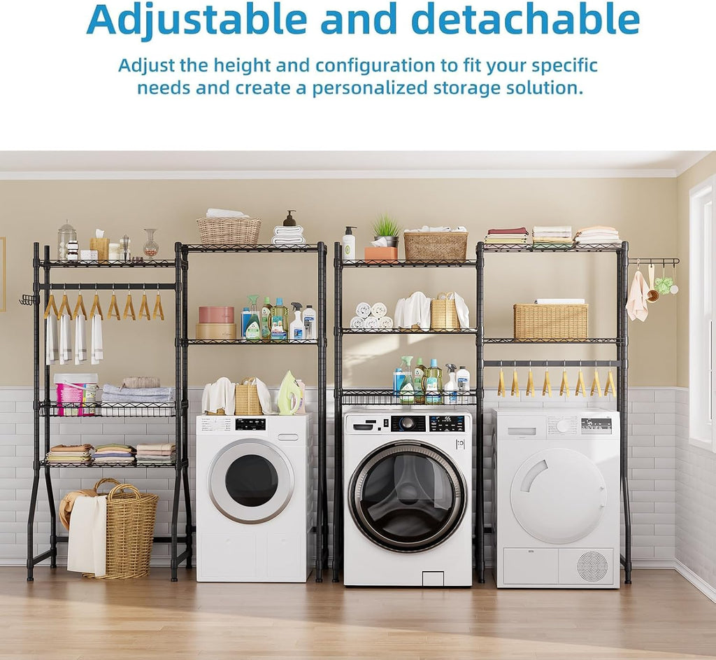 Laundry Organizer Shelves Over the Washer and Dryer Storage Shelf