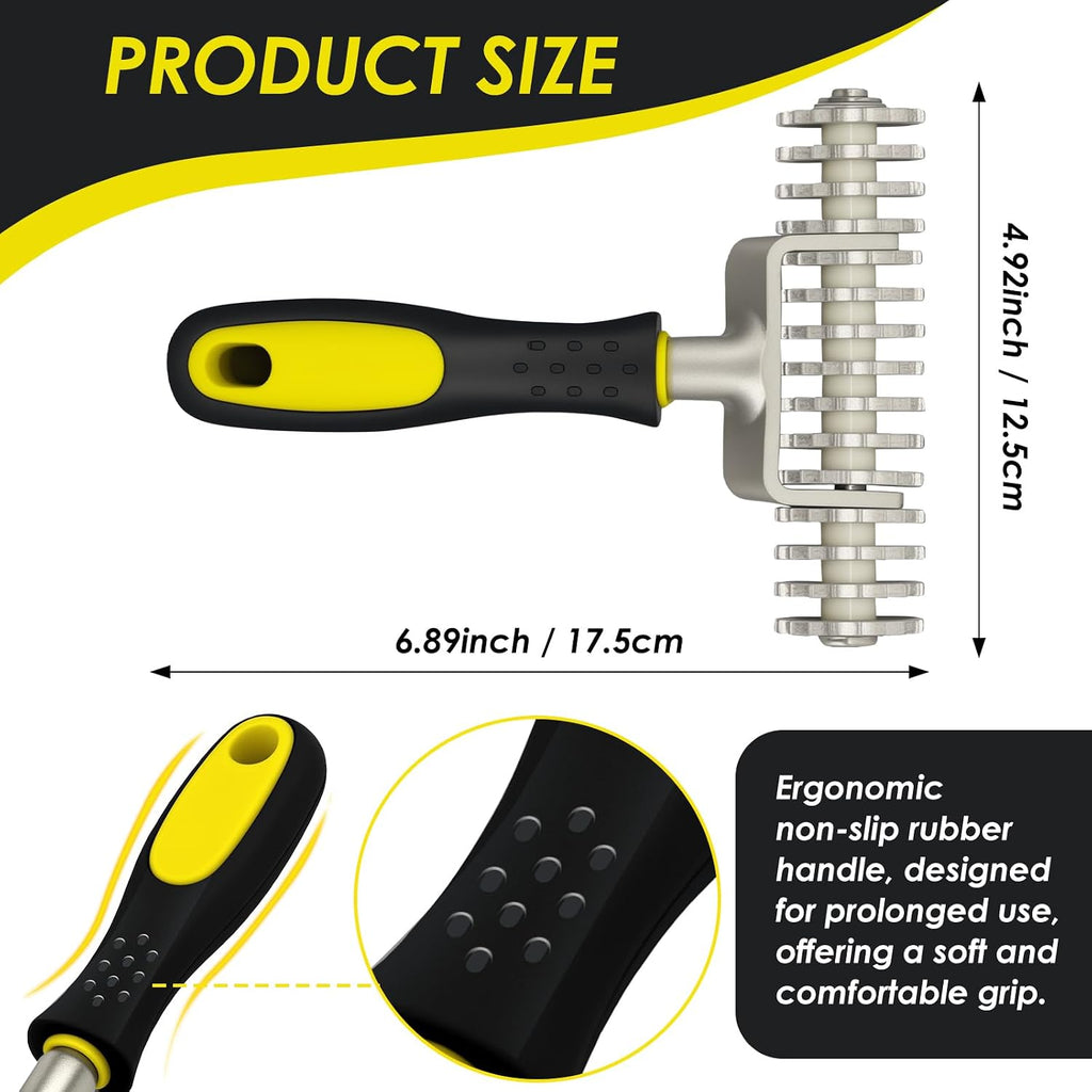 Carpet Seam Roller Tool - Ergonomic Non-Slip Handle for Easy Use, Hot Melt Tape Roller for Loop Pile Carpets