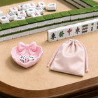 Mahjong Dice Tray with Pouch, Dice Dish Game Accessories