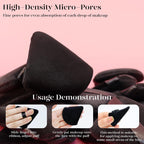 Powder Puff, 12pcs Face Triangle Powder Puffs for Loose & Foundation