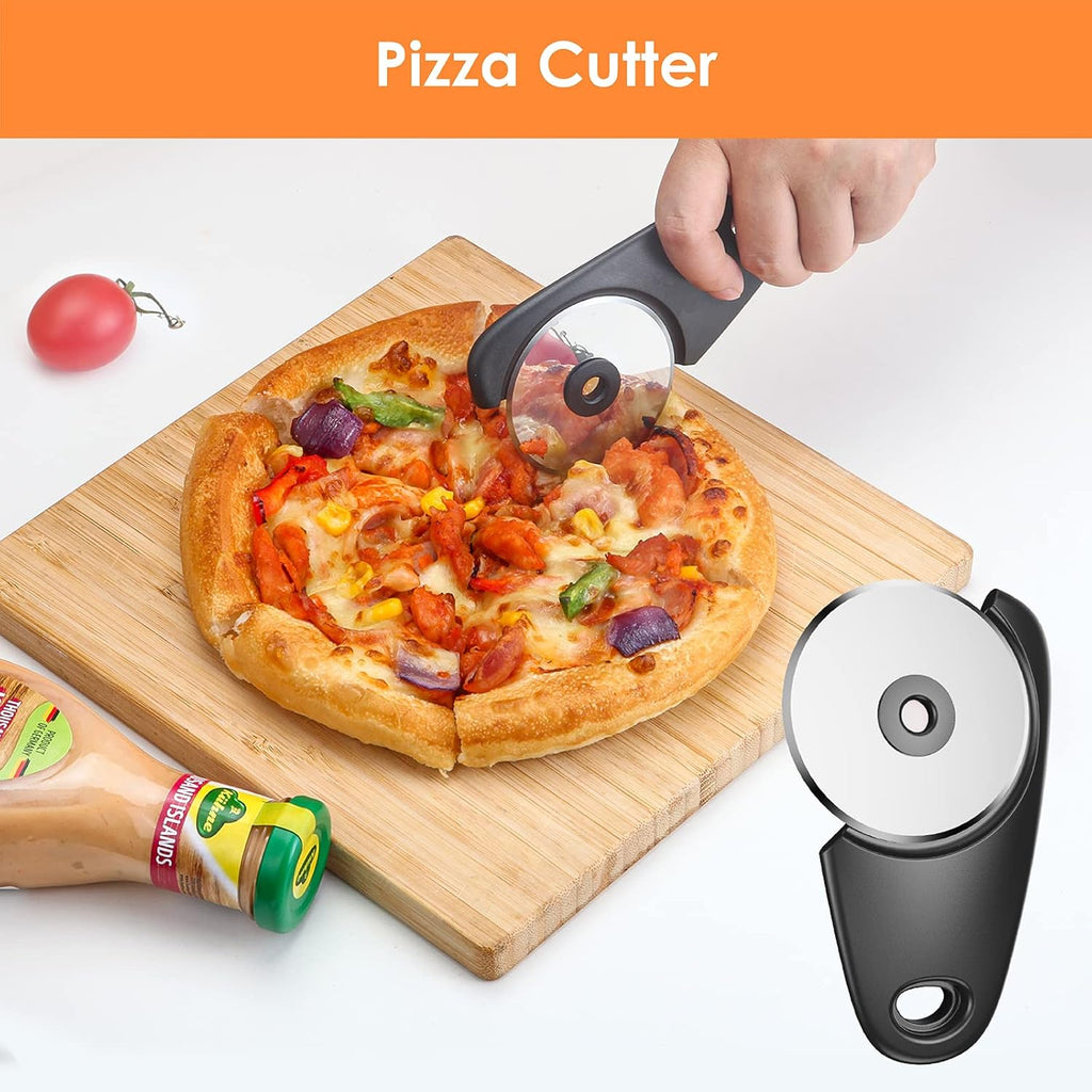 Kitchen Unique Gadgets Set 6 Pieces, Space Saving, Cheese Grater, Bottle Opener, Fruit Vegetable Peeler, Pizza