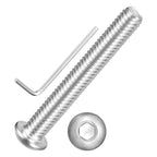Kozelo 20pcs Button Head Socket Cap Screw-5/16-18x2-1/4 304Stainless Steel