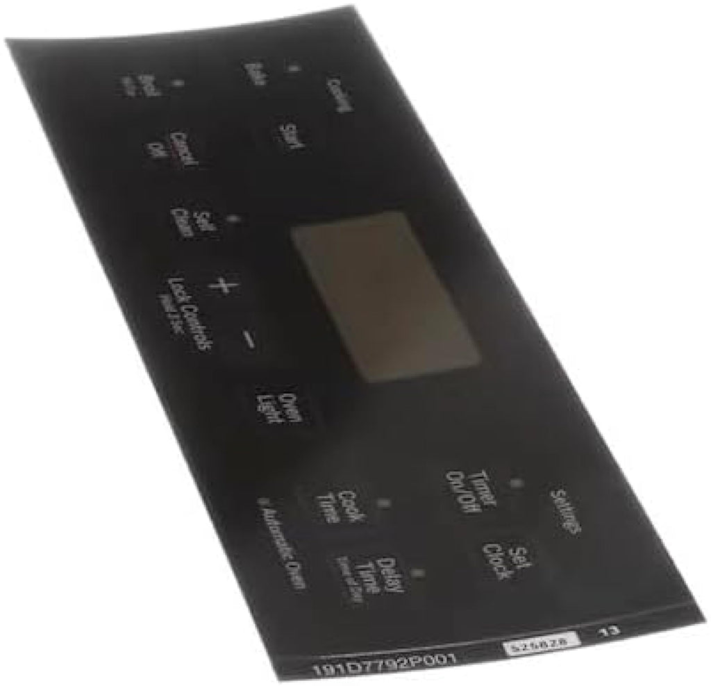 WB27T11511 for GE Specific Models Range Faceplate Overlay 191D7792P001