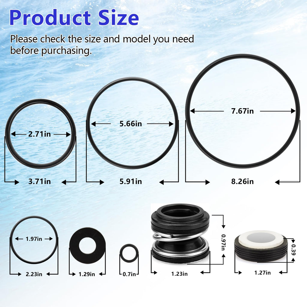 Pool Pump Seal Kit for Pentair SuperFlo SuperMax