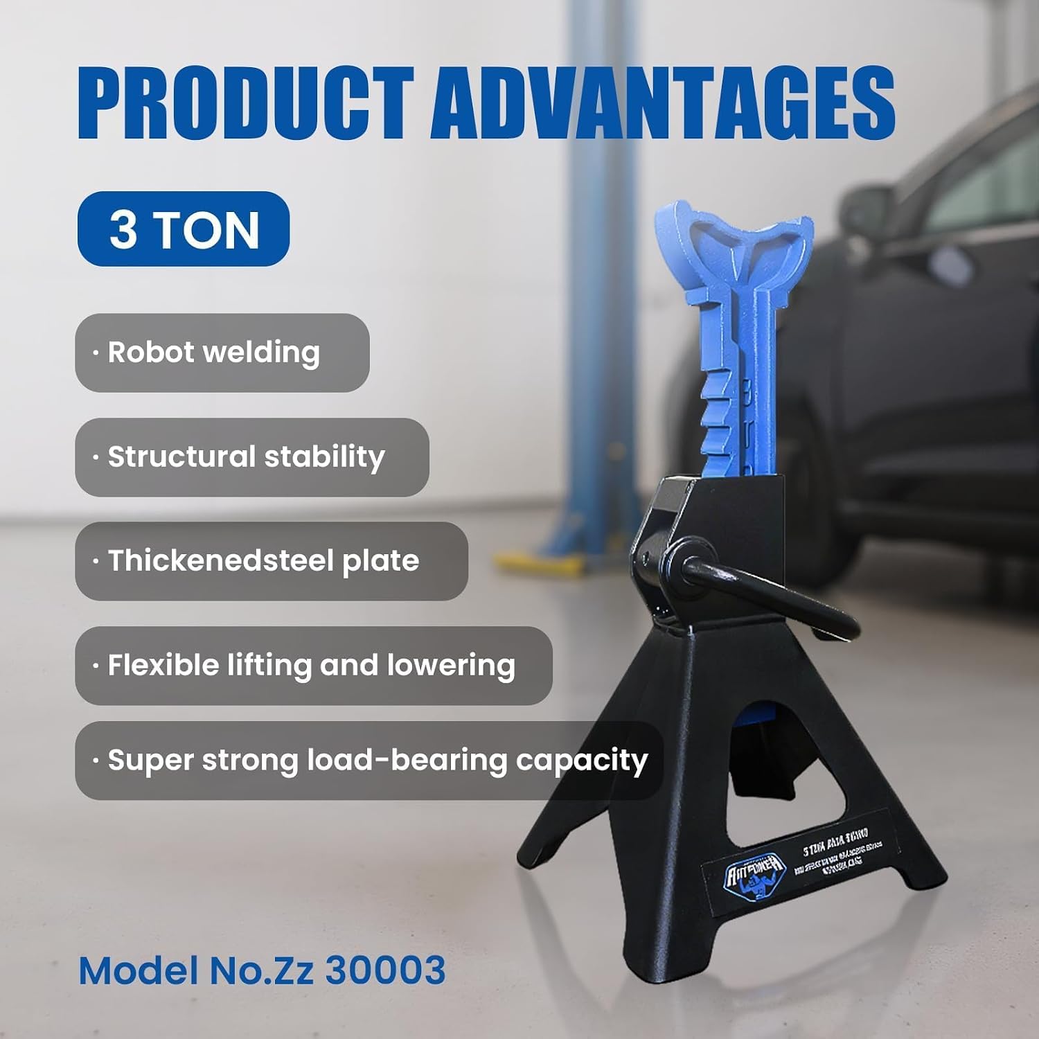 ANTPOWER Jack Stands 3 Ton (6,600 LBs) Heavy Duty Car Jacks Stand,11.2"-16.8" Adjustable Height for Lifting
