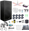 48"x24"x80" Grow Tent Kit Complete 4x2 ft High Reflective Mylar Indoor Grow Tent +Portable Full Spectrum LED Grow