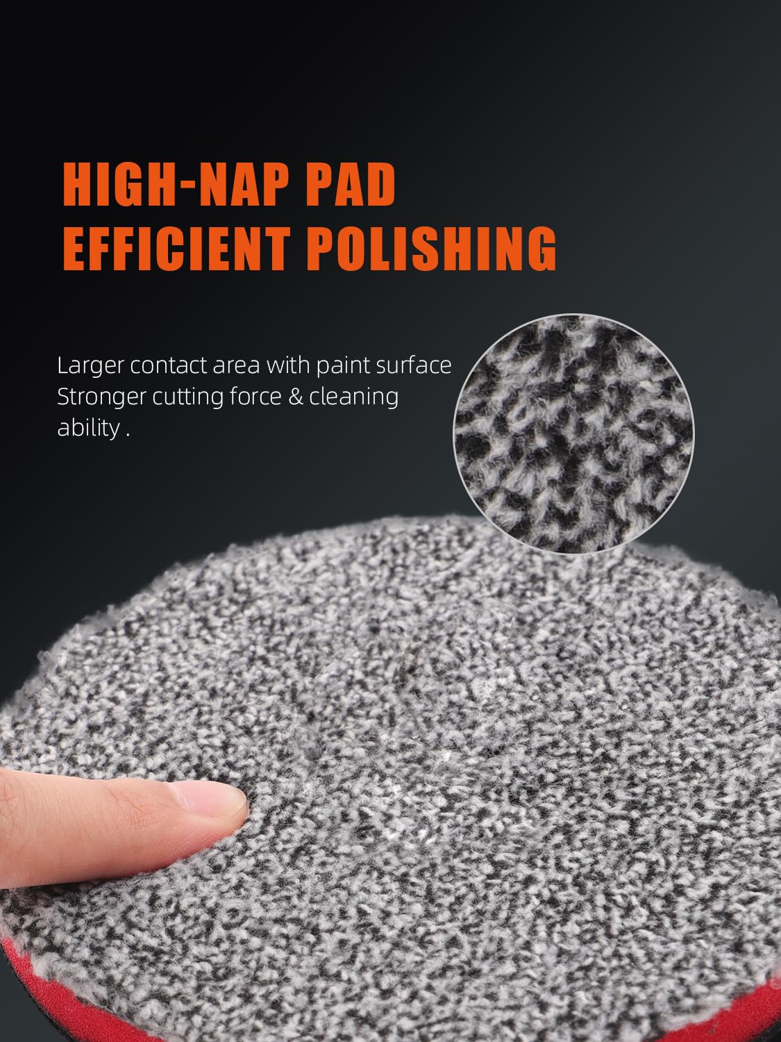 5"(125MM) Microfiber Cutting Pads, 3PCS Soft Microfiber Wax Removal Pad, Detailing Wax Applicator Pad