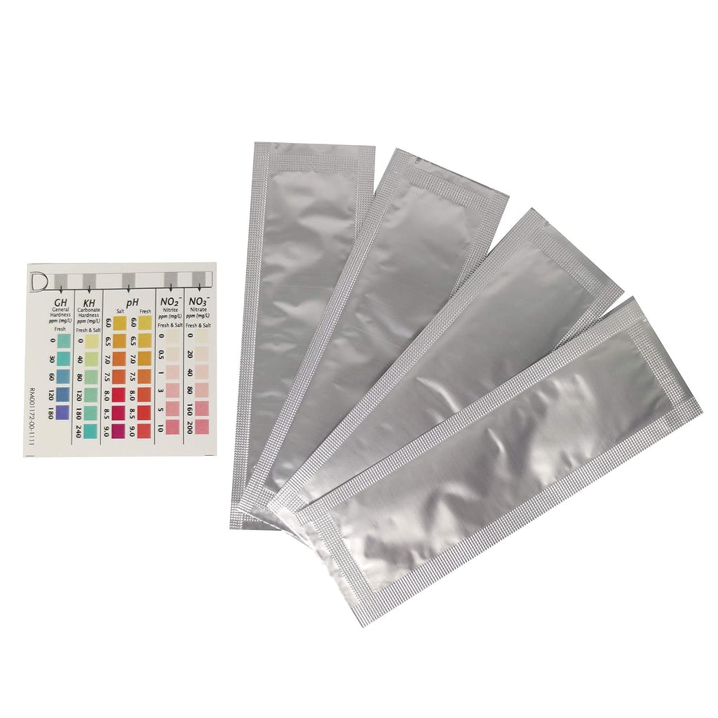 5-IN-1 TEST STRIPS Freshwater and Saltwater Aquarium Test Strips 4-Count Box