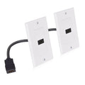 Cable Matters 2-Pack 1-Port 4K HDMI Wall Plate, White