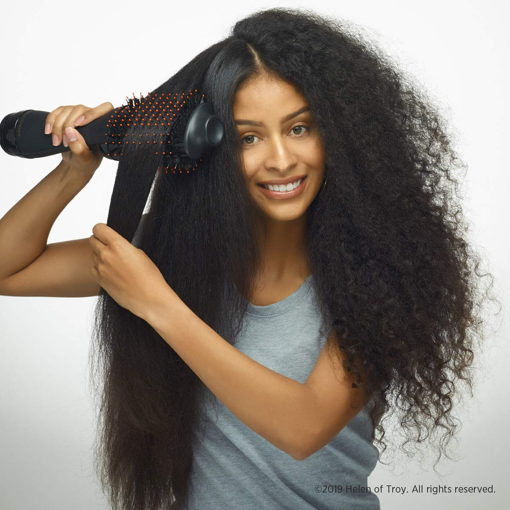 Professional One-Step Hair Dryer & Volumizer Hot Air Brush, Black