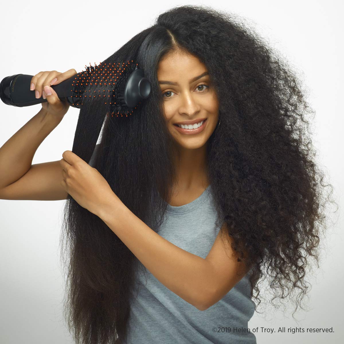 Professional One-Step Hair Dryer & Volumizer Hot Air Brush, Black
