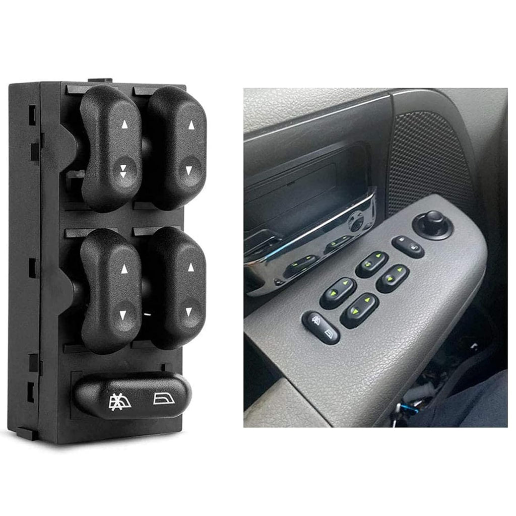 Driver Side Master Power Window Switch, Replacement for 5L1Z14529AA