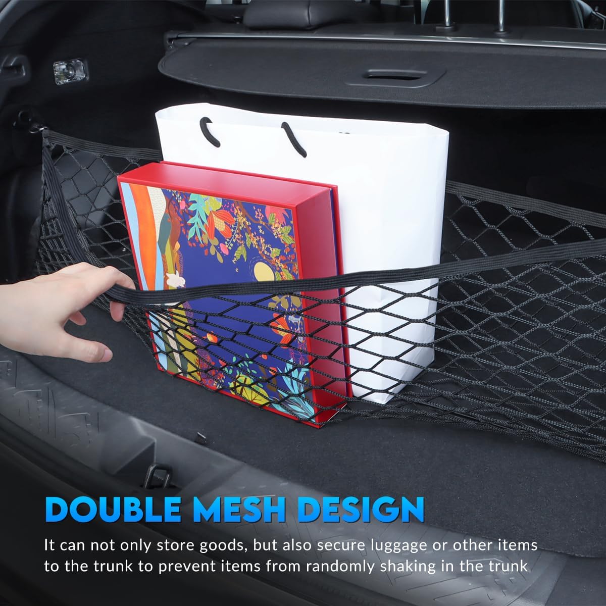 Car Rear Trunk Cargo Net Compatible for 2024 2025 2026 Subaru Impreza Crosstrek Accessories Cargo Storage Organizer