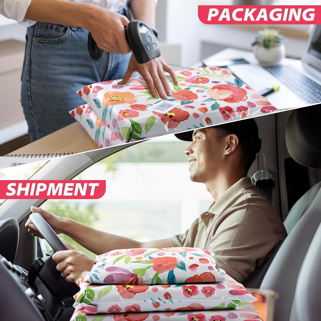 Poly Mailers 10x13, 50PCS Shipping Bags, Self-Seal Mailing Bags, Mailers Poly Bags for Shipping, Polymailers