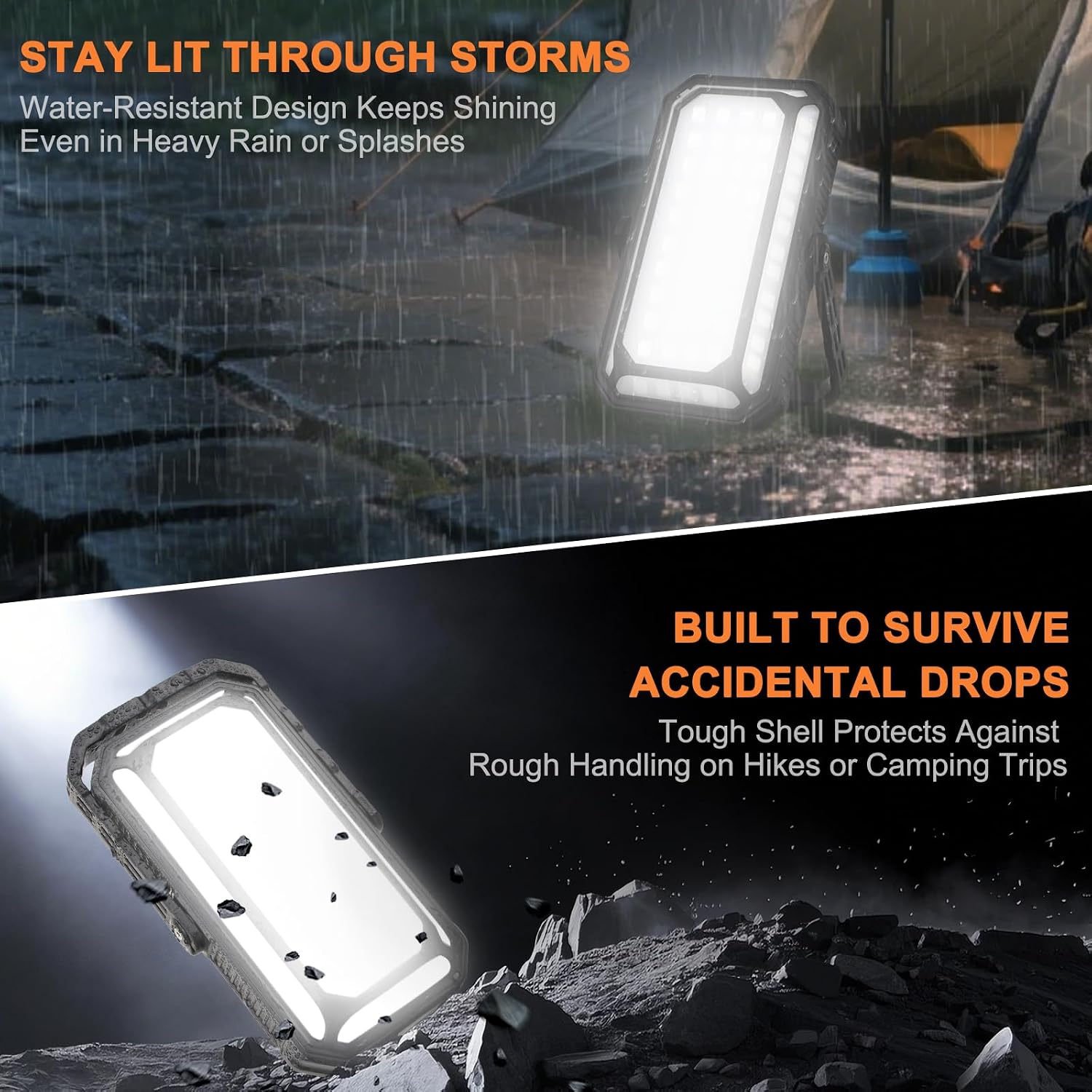 Camping Lantern LED Rechargeable - up to 120+ Hours, 10000mAh Portable Camping Lights with Redlight &12 Light Modes