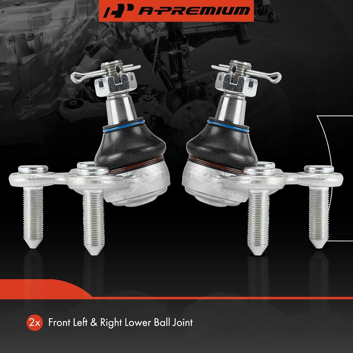 A-Premium Front Lower Ball Joint Forge Steel, Compatible with Honda & Acura