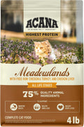 Grain-Free Dry Cat Food Meadowlands Recipe 4lb Bag