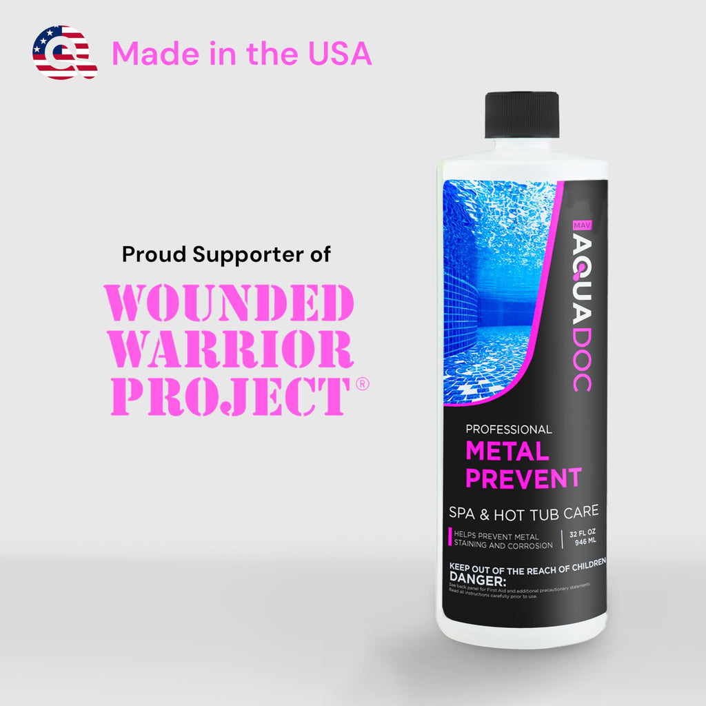 AquaDoc Spa Metal Control & Stain Protector for Hot Tubs, 32 oz