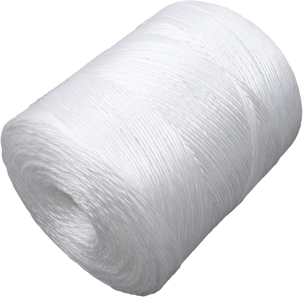 Polypropylene Tying Twine White 6300ft Rope 156lbs Tensile Strength