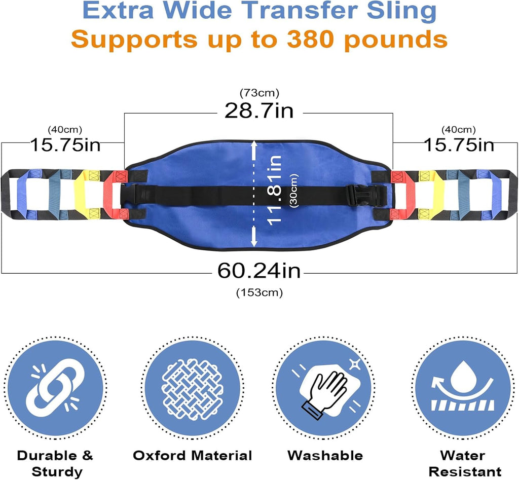 Transfer Sling Transfer Belt for Elderly Gait Belts for Seniors with Handle