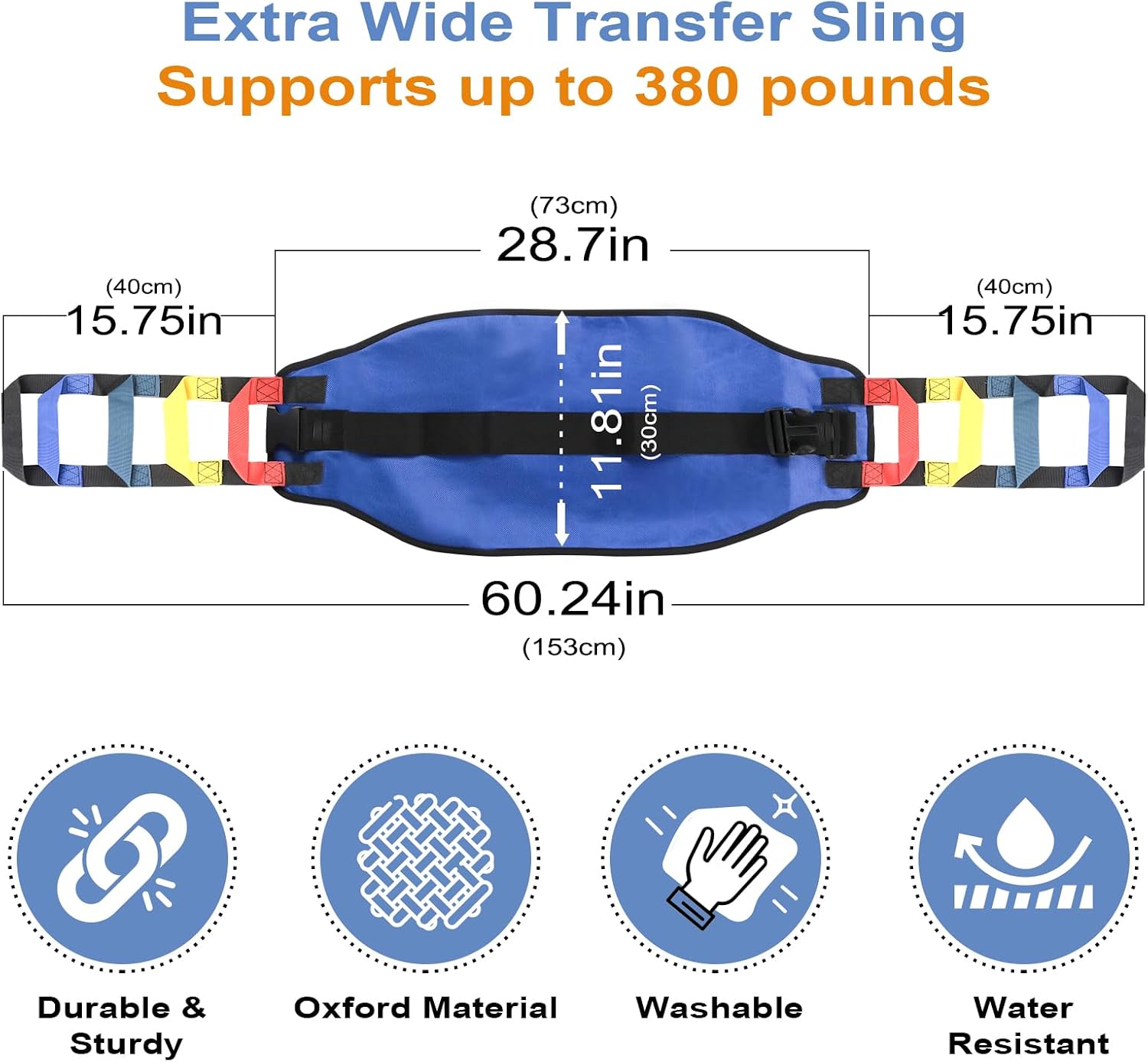 Transfer Sling Transfer Belt for Elderly Gait Belts for Seniors with Handle