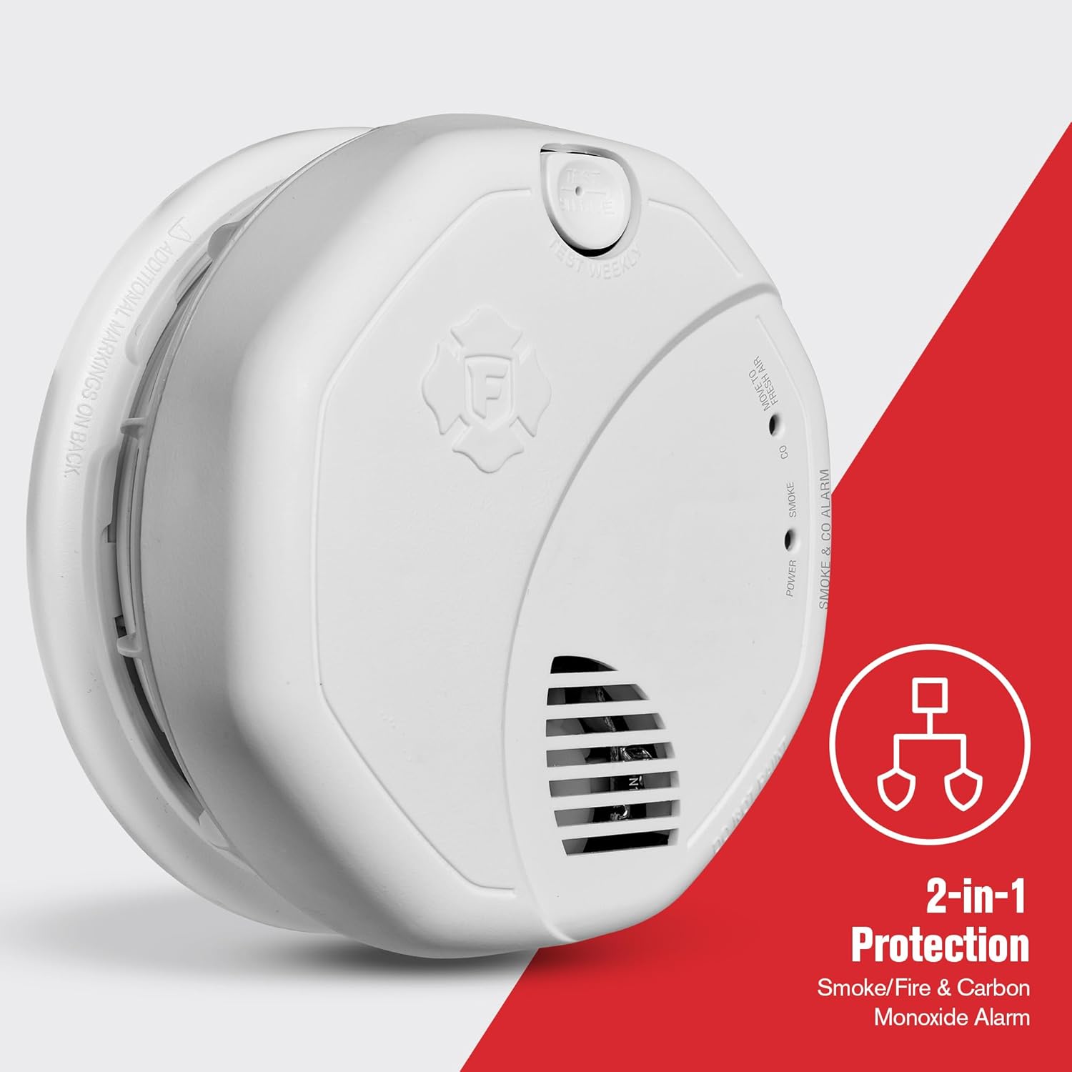 New 2025 First Alert SMCO410 Z-Wave Battery-Powered Smoke Detector & Carbon Monoxide Alarm, Works with Ring Alarm