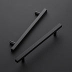 Black Cabinet Handles 6-3/10 Inch 20 Pack, Square Cabinet Pulls