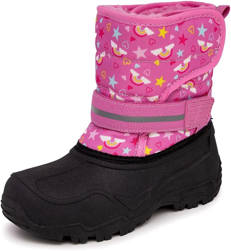 Dex Boys and Girls Snow Boots - Insulated Waterproof Winter Kids Snow Boots - Size Toddler, Little Kid and Big Kid