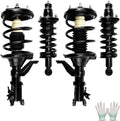 Torchbeam Complete 4 PCS Full Struts Shocks Assembly, 2 Front Quick Struts with Spring + 2 Rear Struts with SpringReplacement for 2003-2005 Honda Civic