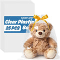 25 Pack Clear Plastic Flat Open Poly Bags 18 x 24 Inch