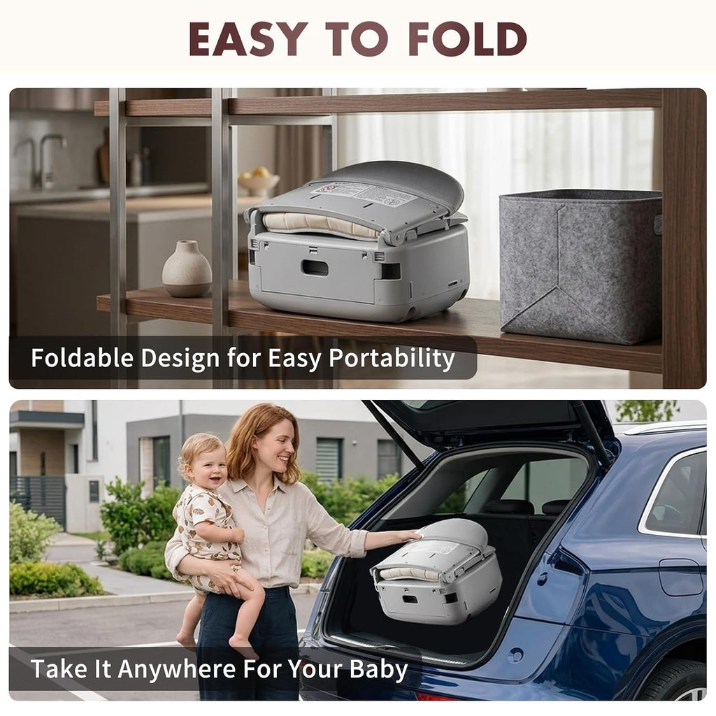 7-in-1 Convertible Baby High Chair for Baby and Toddler, Portable Travel High Chair Grow with Baby with Adjustable