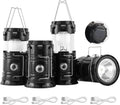 Collapsible Portable Solar Camping Lantern, USB Rechargeable LED Flashlight - Survival Kits for Power Outages
