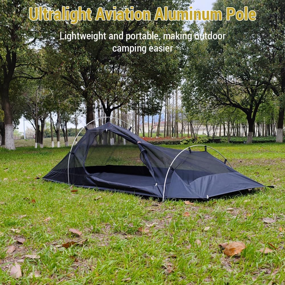 Backpacking Tent 1 Person Aluminum Pole Stormproof Camping Tent Suitable for Four Seasons Single Person Tent,Best one