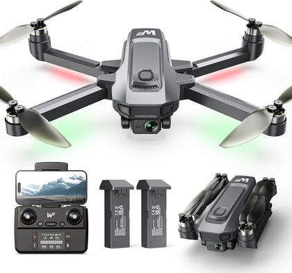 WF30 Foldable 4K Camera GPS Drone Adult Beginners Brushless Black | Affordable Starter Quadcopter Simple Stable 5G