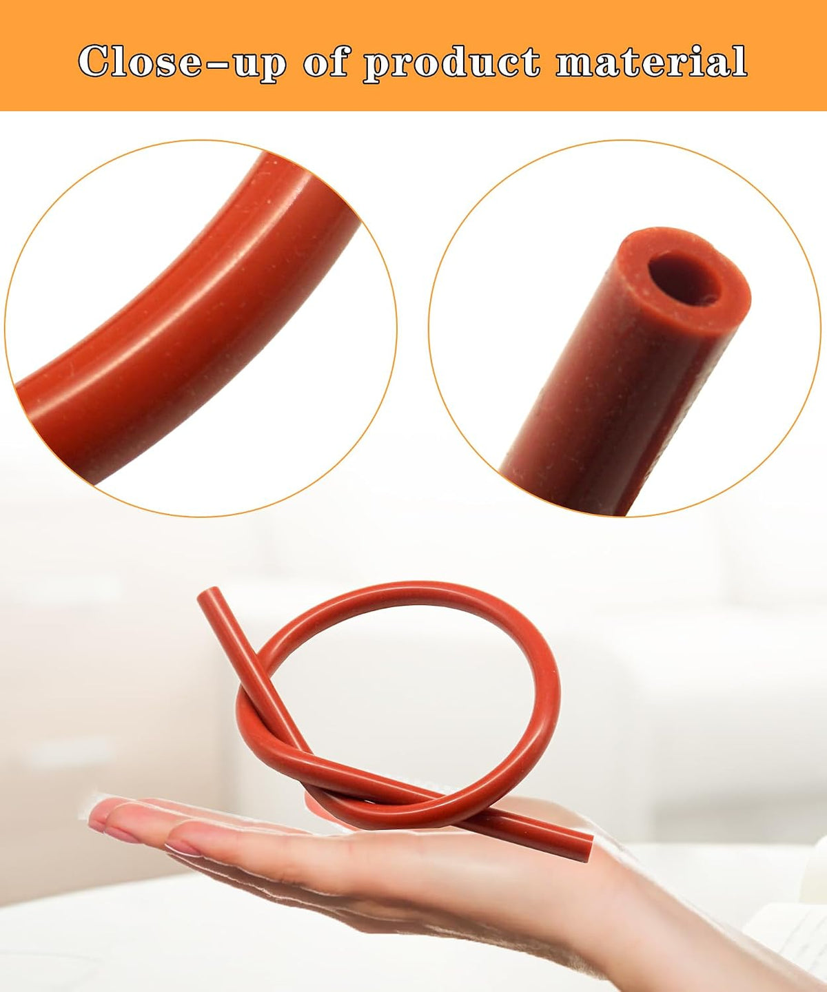 2 pcs 79-21491-83 Furnace Pressure Switch Hose 3/16 I.D. X 18" High Temp Silicone Tubing, Fits For Rheem Goodman Ruud Weatherking HVAC Systems
