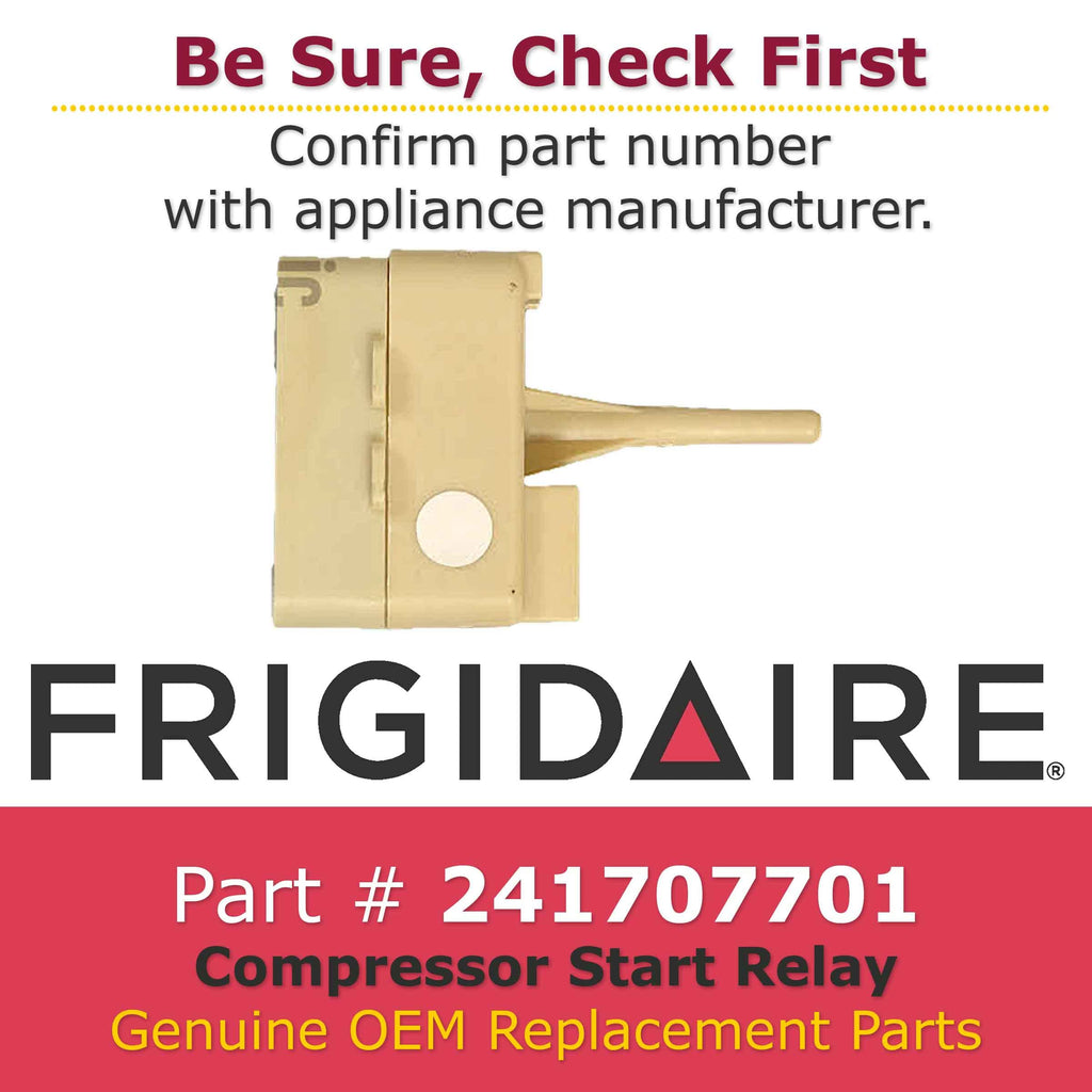 Frigidaire 241707701 Genuine OEM Compressor Start Relay for Refrigerators