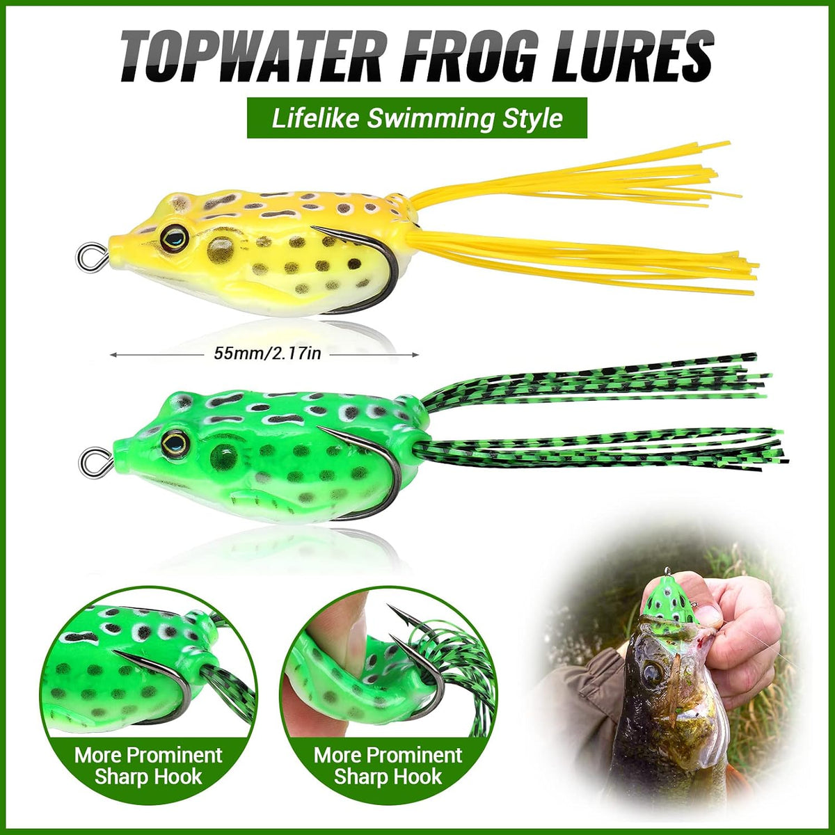 Fishing Lures, All-in-One Fishing Tackle Box with Tackle Included, Fishing Gear Lure Bait Accessories Kit for