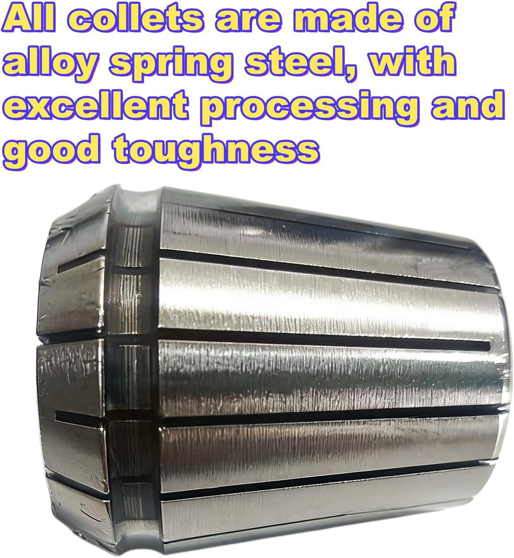 ER40 Collet Set 23 PCS, 1/8"-1" Precision Spring Collets