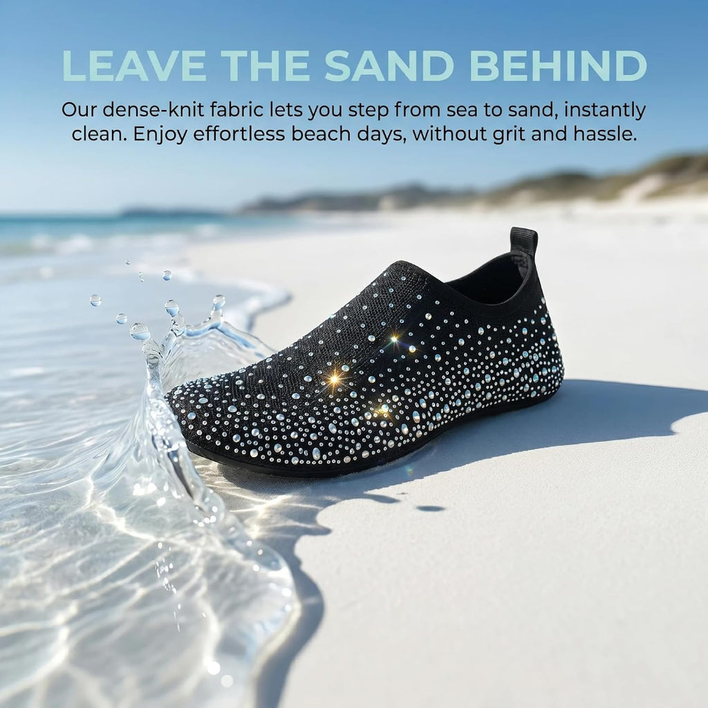Womens Barefoot Water Shoes Quick-Dry Aqua Socks Slip-On Non Slip Beach Shoes Travel House Slippers Swim Surf Yoga